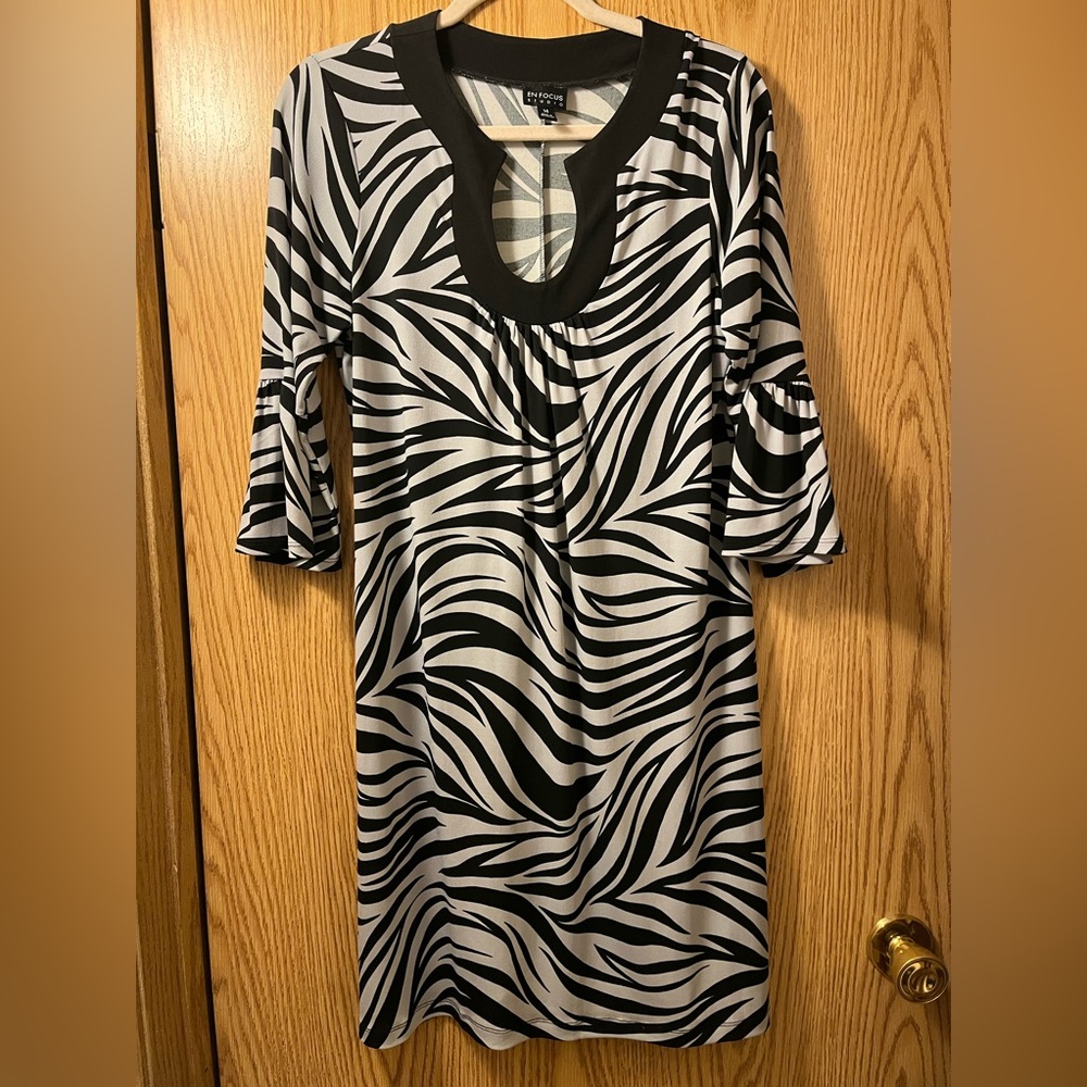 Womens zebra striped dress